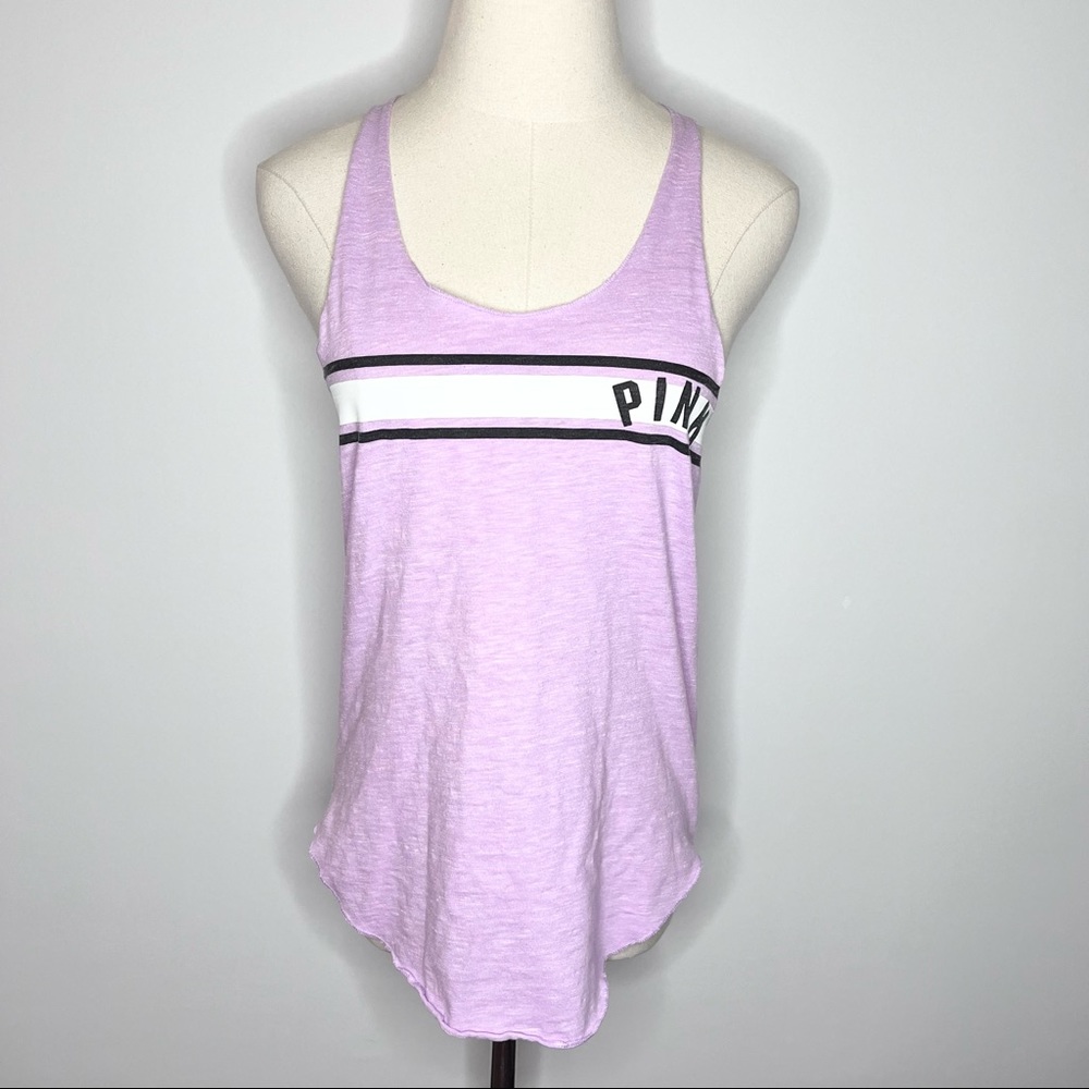 PINK VICTORIA’S SECRET Lavender Purple Racer Back Tank Top XS